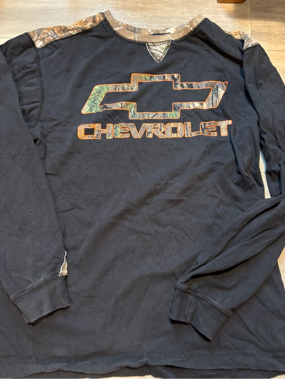 Black Long-Sleeve Logo Tee